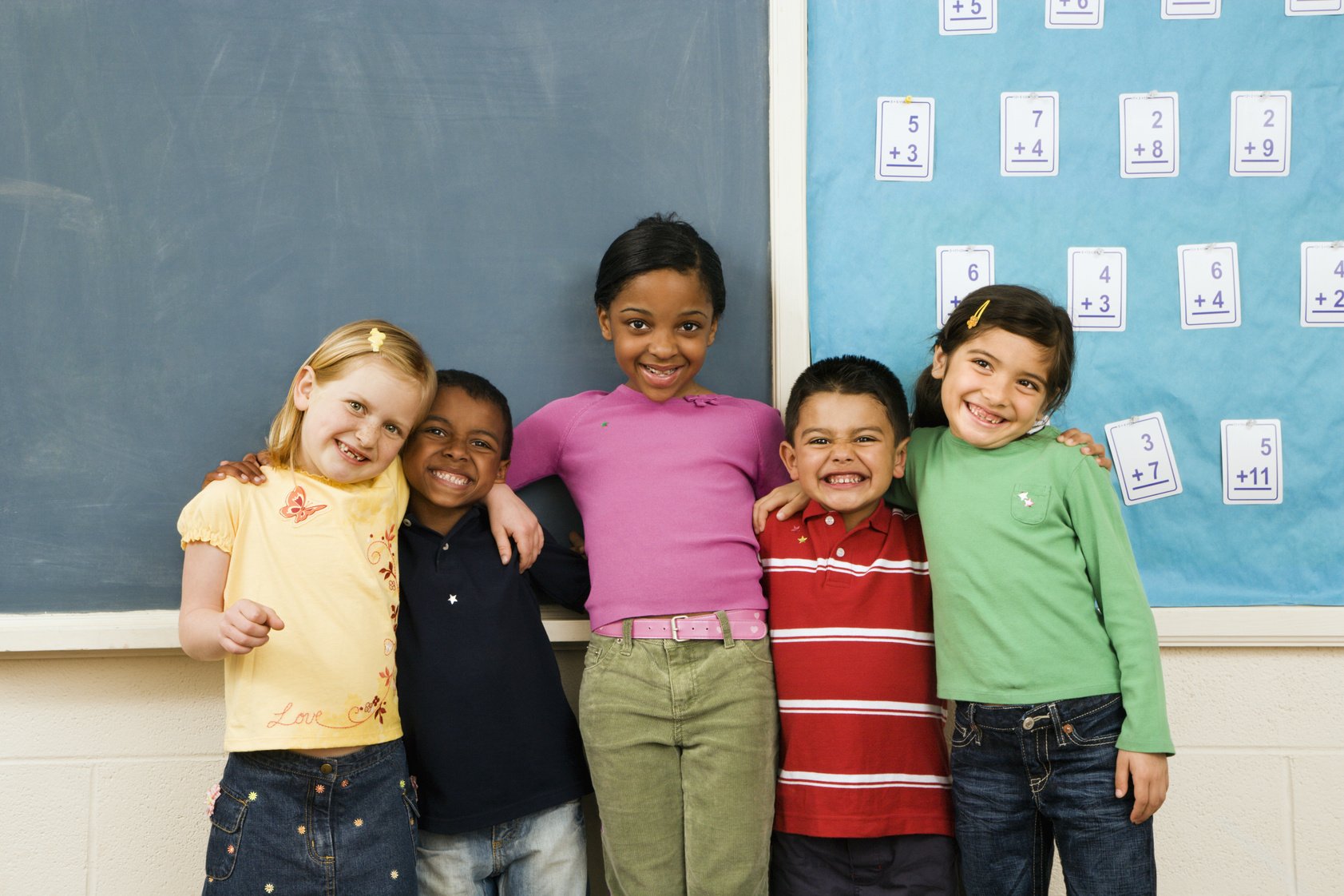 Students Standing in Classroom